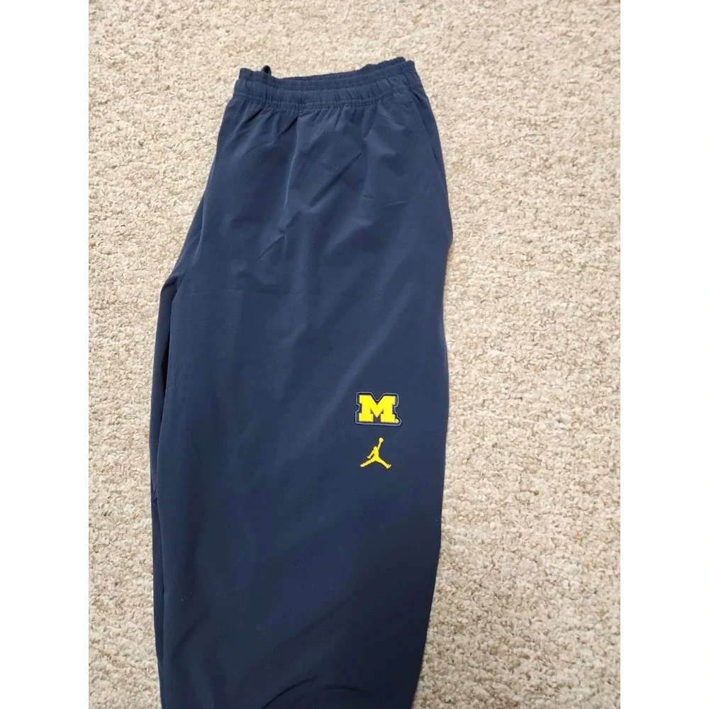 Michigan Wolverines Warm Up Pants Mens 3XL Blue Nike Jordan Team Issued 2023